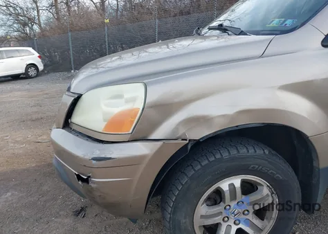 2004 Honda Pilot Ex from USA, damaged, VIN 2HKYF18434H511631